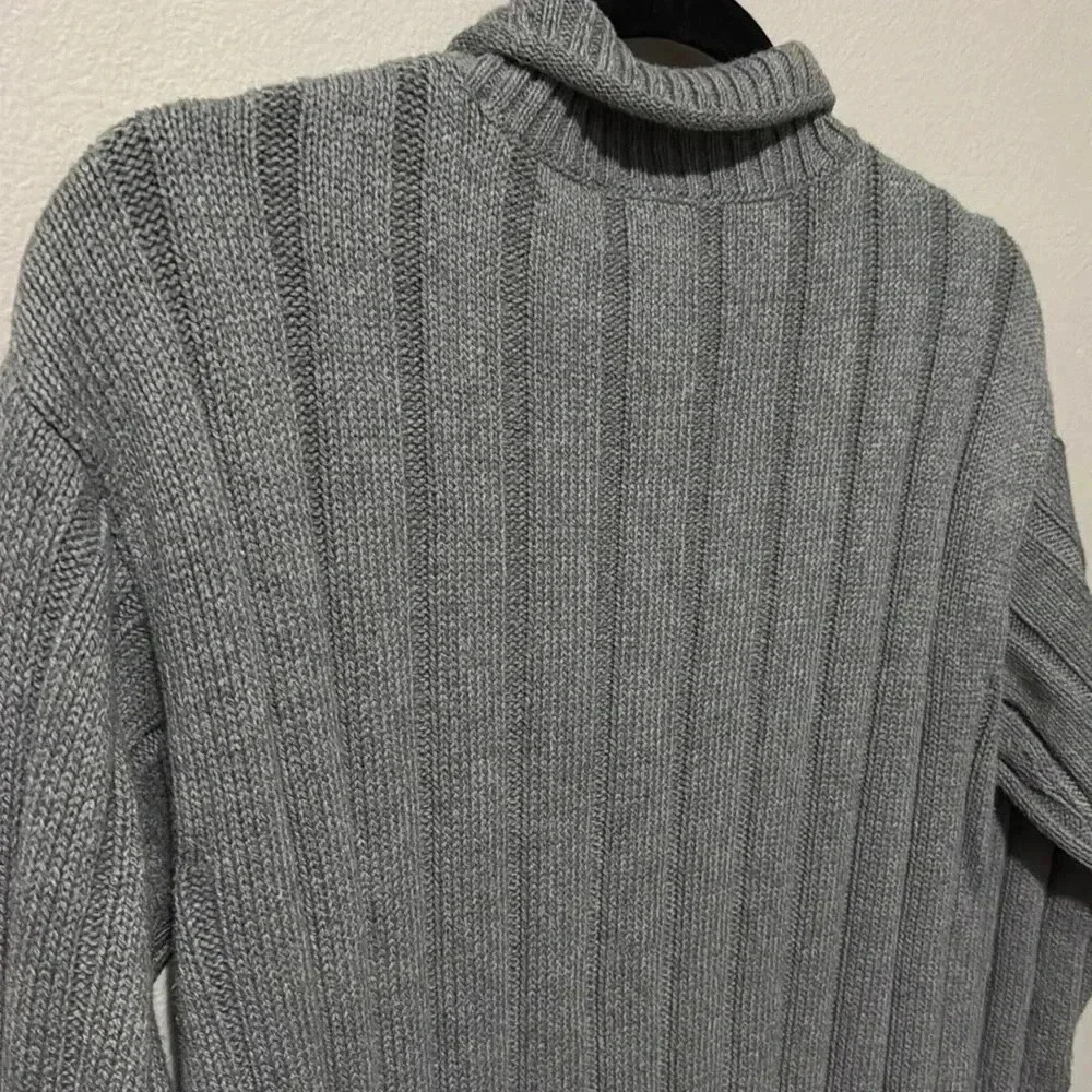 J.Crew | knit sweater in 100% cotton, dark grey. Small. EUC. - Picture 9 of 10